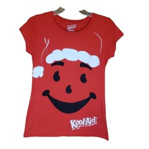 Kool-Aid Santa Face Christmas Tee Shirt
